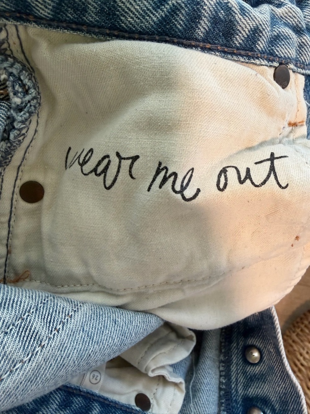 GRLFRND Light Blue Distressed Slim Straight Jeans - Picture 8 of 9
